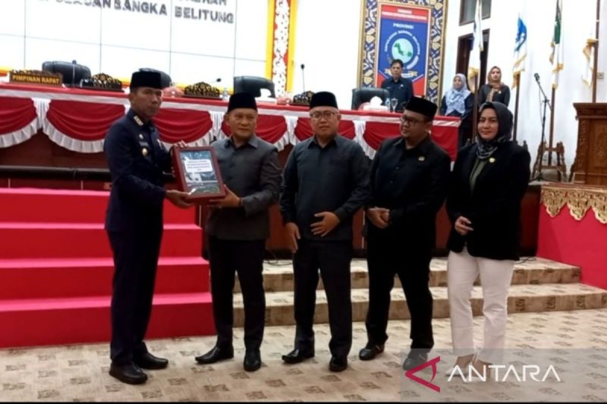 DPRD Bangka Belitung paripurna rekomendasi LHP-BPK atas LKPD Babel Tahun Anggaran 2022