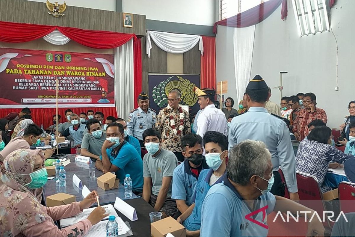 600 warga binaan Lapas kelas II B Singkawang ikuti tes kejiwaan