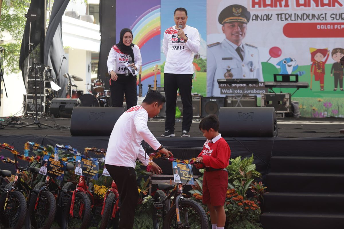 Cak Eri ajak anak-anak Surabaya unjuk keberanian pada HAN 2023