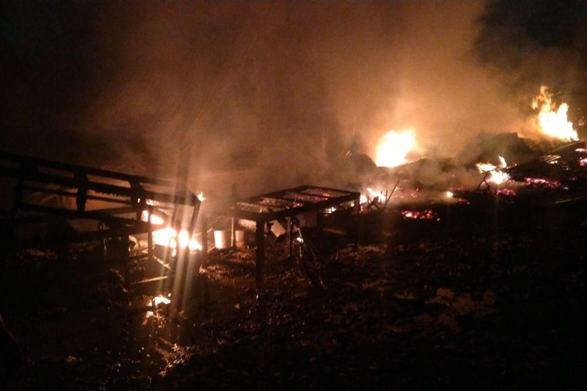 60 personel dikerahkan padamkan kebakaran kantor pabrik mebel di Jakbar