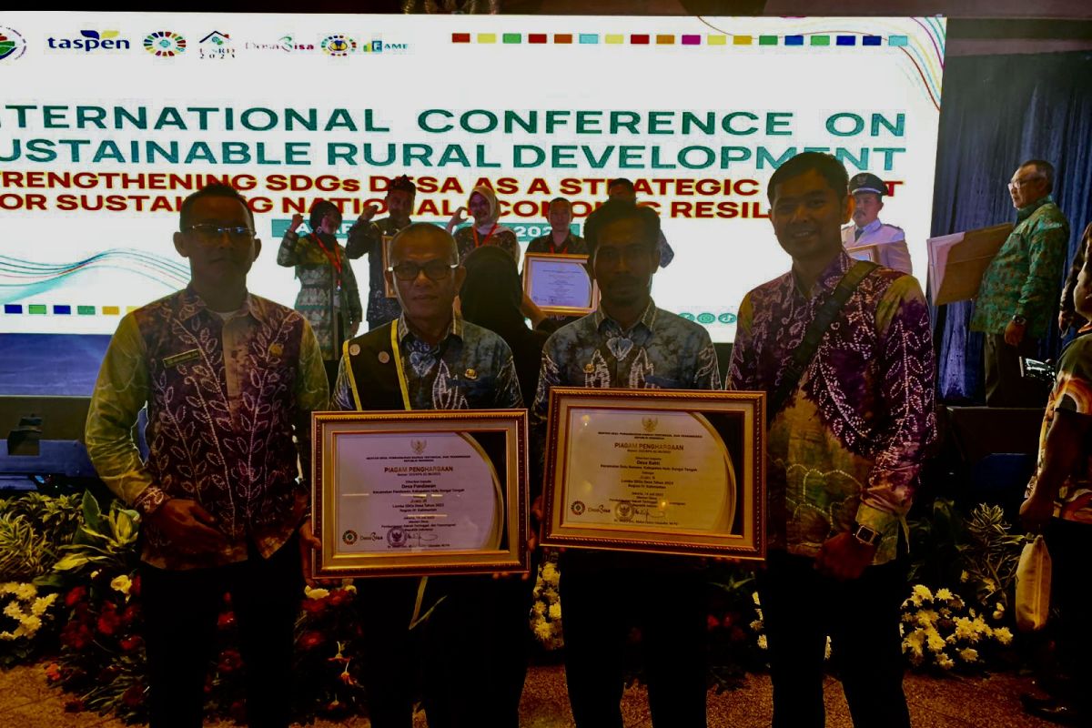 Two Central Hulu Sungai's villages win SDGs award from PDTT Ministry