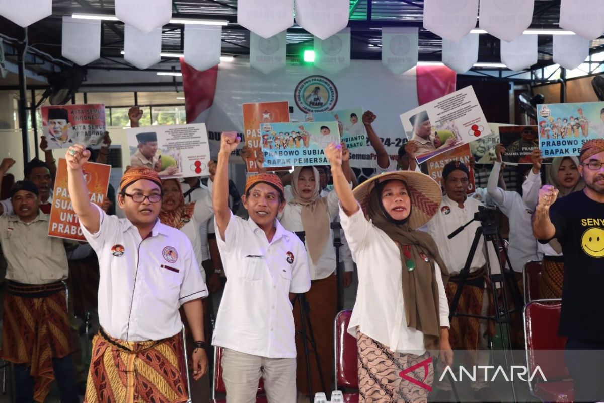 Relawan GP Prabu Jawa Tengah deklarasi ikhlas dukung Prabowo 
