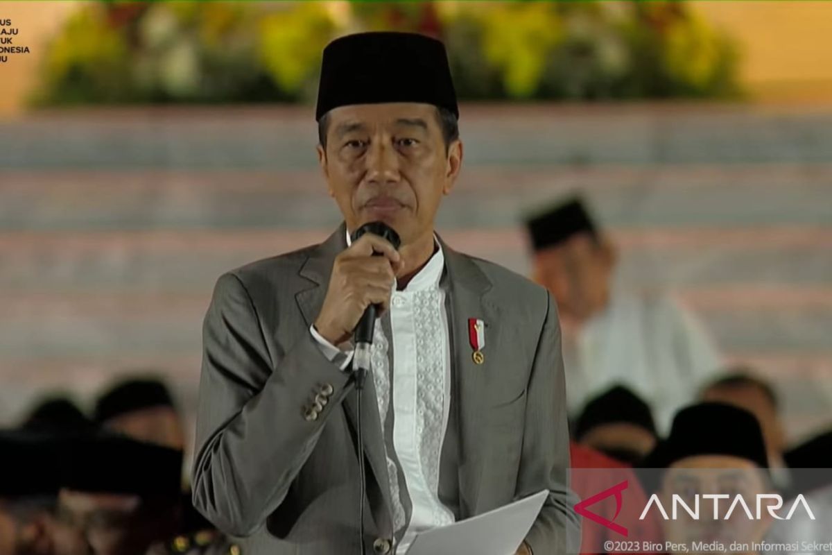 Joko Widodo ajak tokoh agama berzikir - optimistis Indonesia Emas 2045