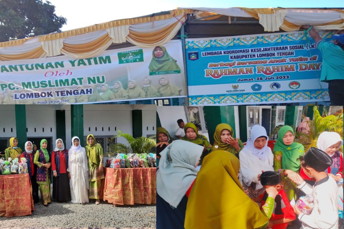 Muslimat NU Lombok Tengah santuni ratusan yatim piatu