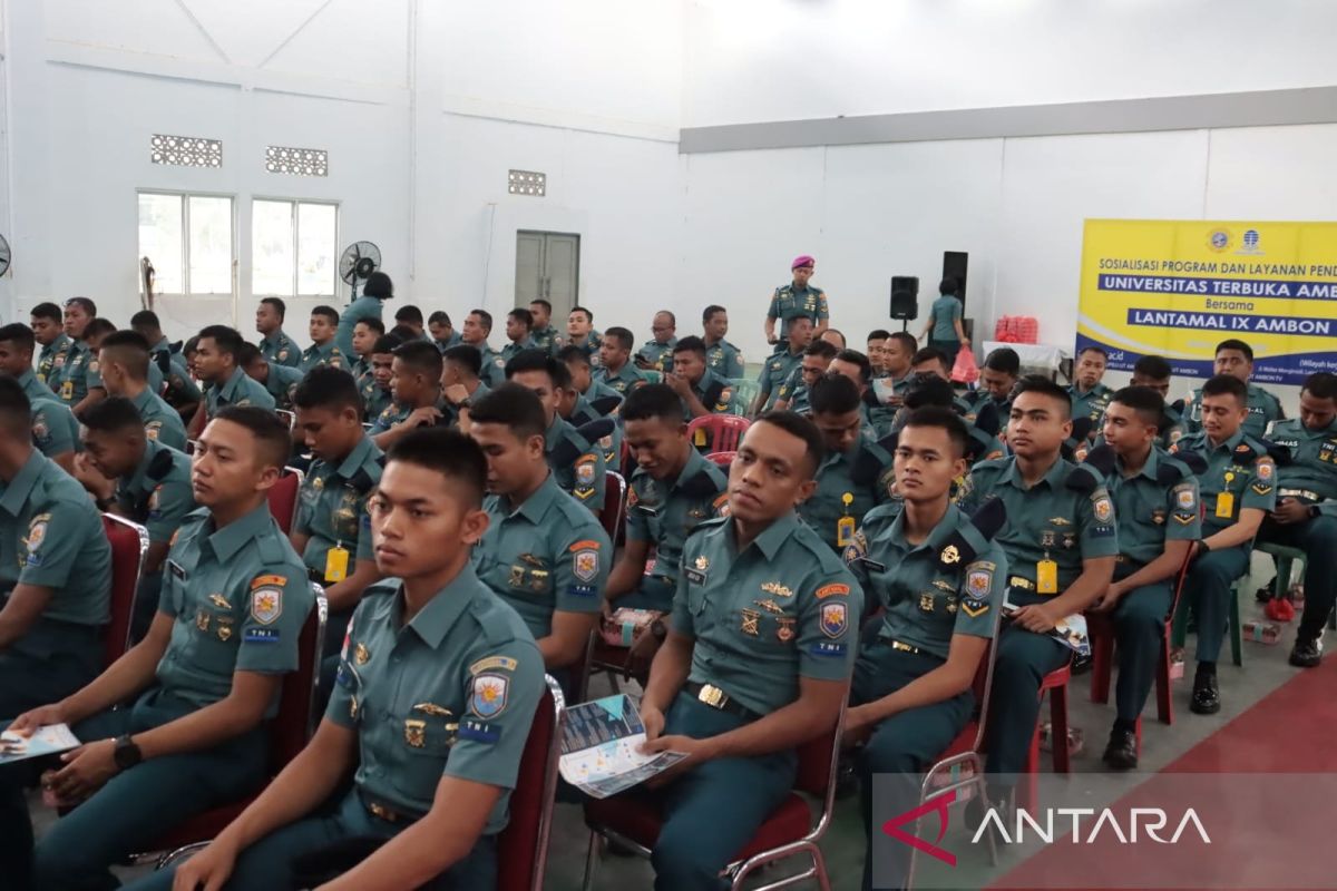 Universitas Terbuka sosialisasi program kuliah fleksibel di Lantamal IX Ambon