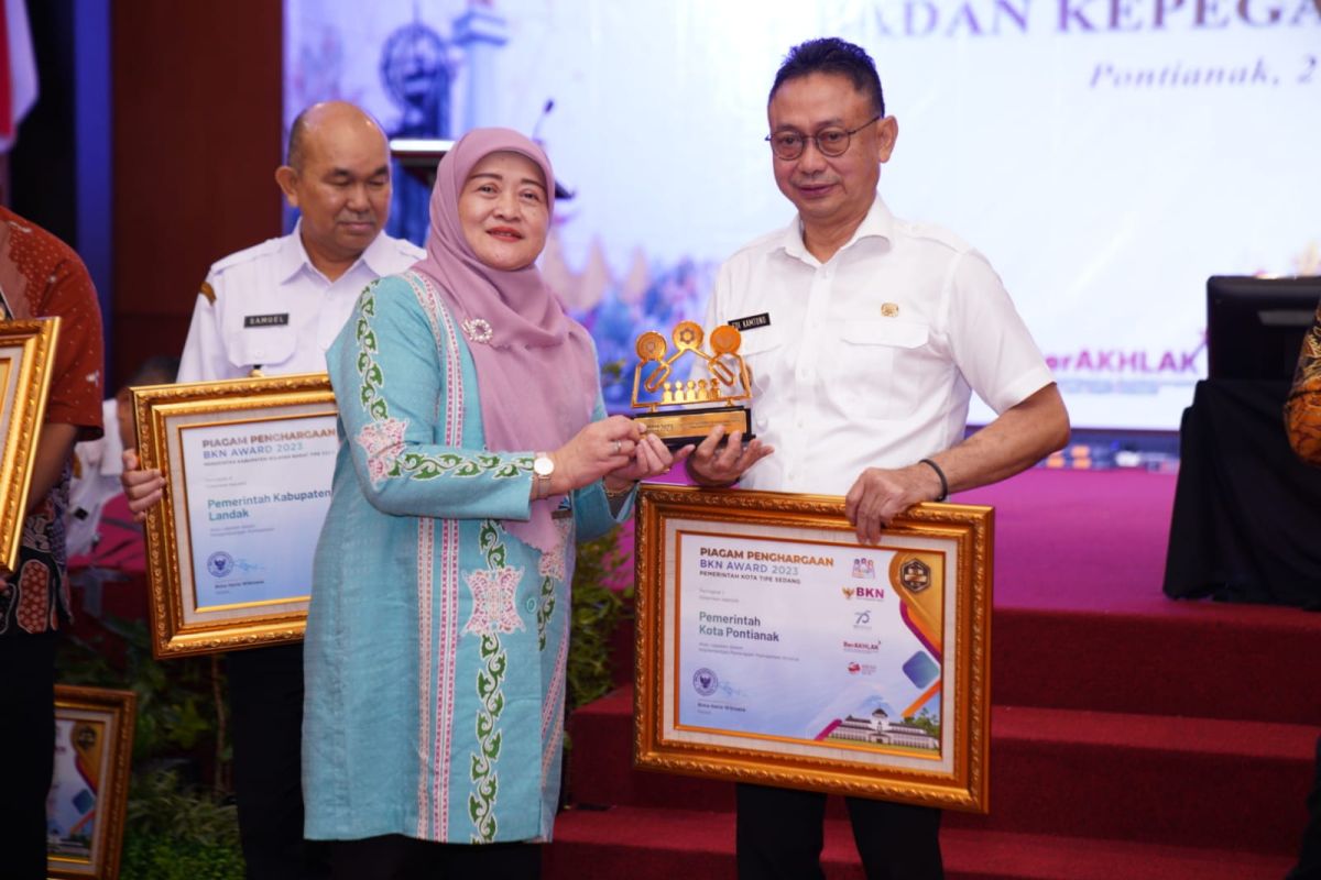 Kota Pontianak raih dua penghargaan dalam BKN Award 2023