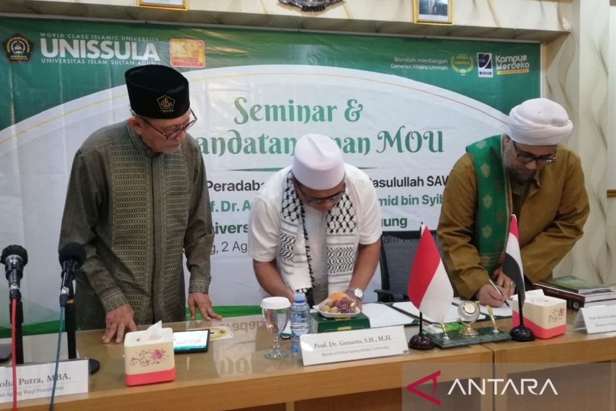 Unissula  Semarang bekerja sama dengan Darul Hadist Tarim Yaman