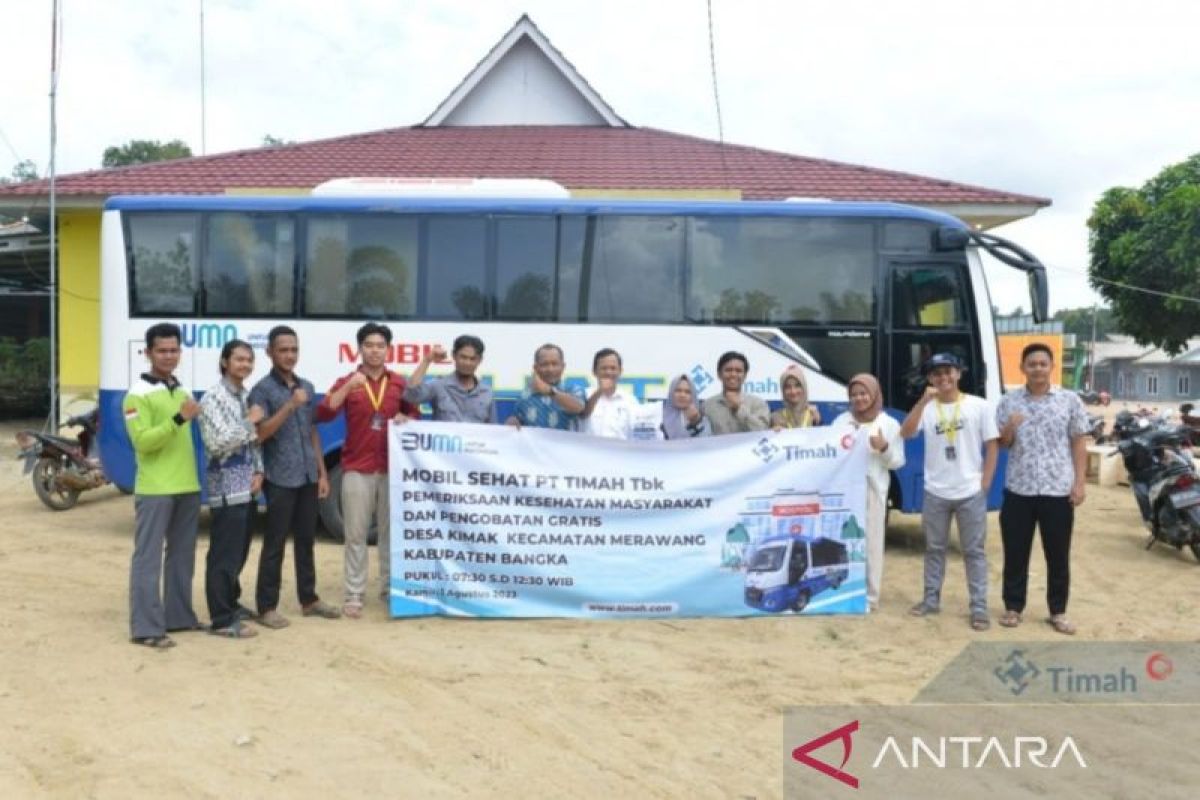 Hadir di Desa Kimak, Mobil Sehat PT Timah Tbk Berikan Layanan Kesehatan Gratis Bagi Masyarakat