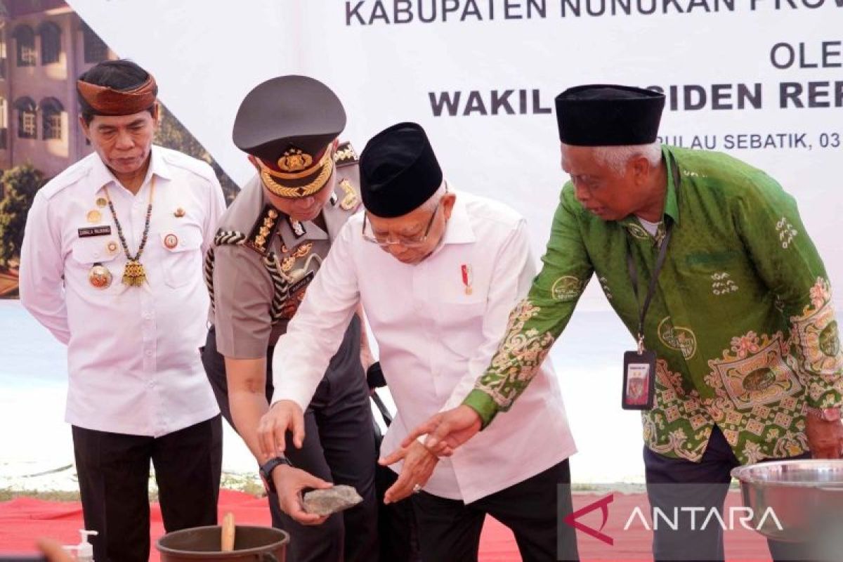 Wapres RI resmikan pembangunan rumah susun santri di Pulau Sebatik