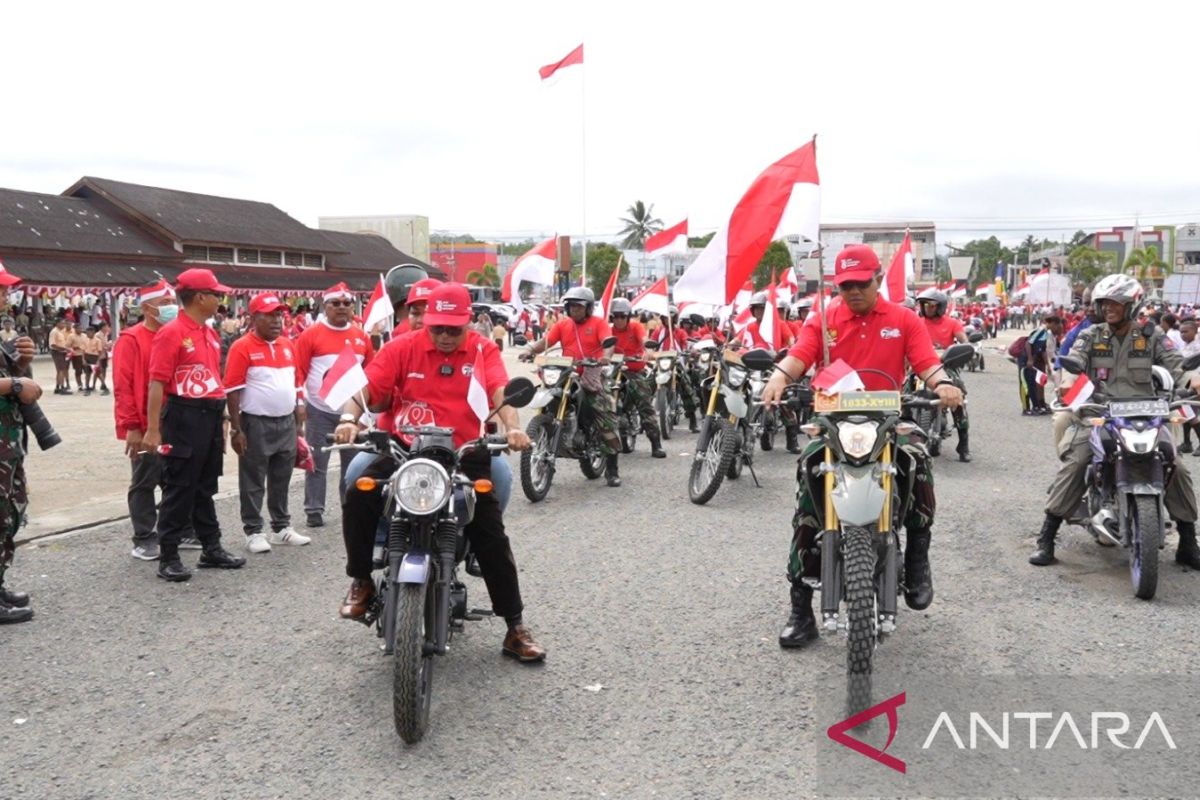 Kabupaten Sorong konvoi Merah Putih canangkan bulan kemerdekaan