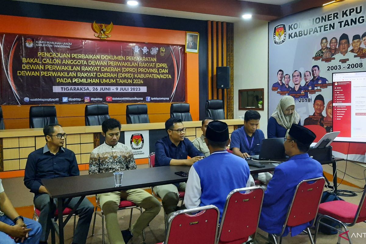 KPU Tangerang sebut 137 bacaleg belum memenuhi syarat