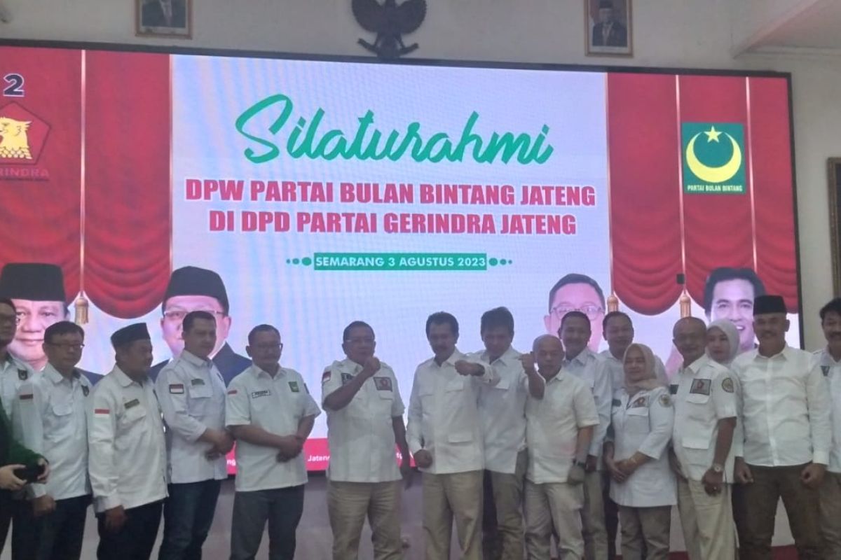 Di Jateng, Partai Bulan Bintang gabung Gerindra dukung Prabowo