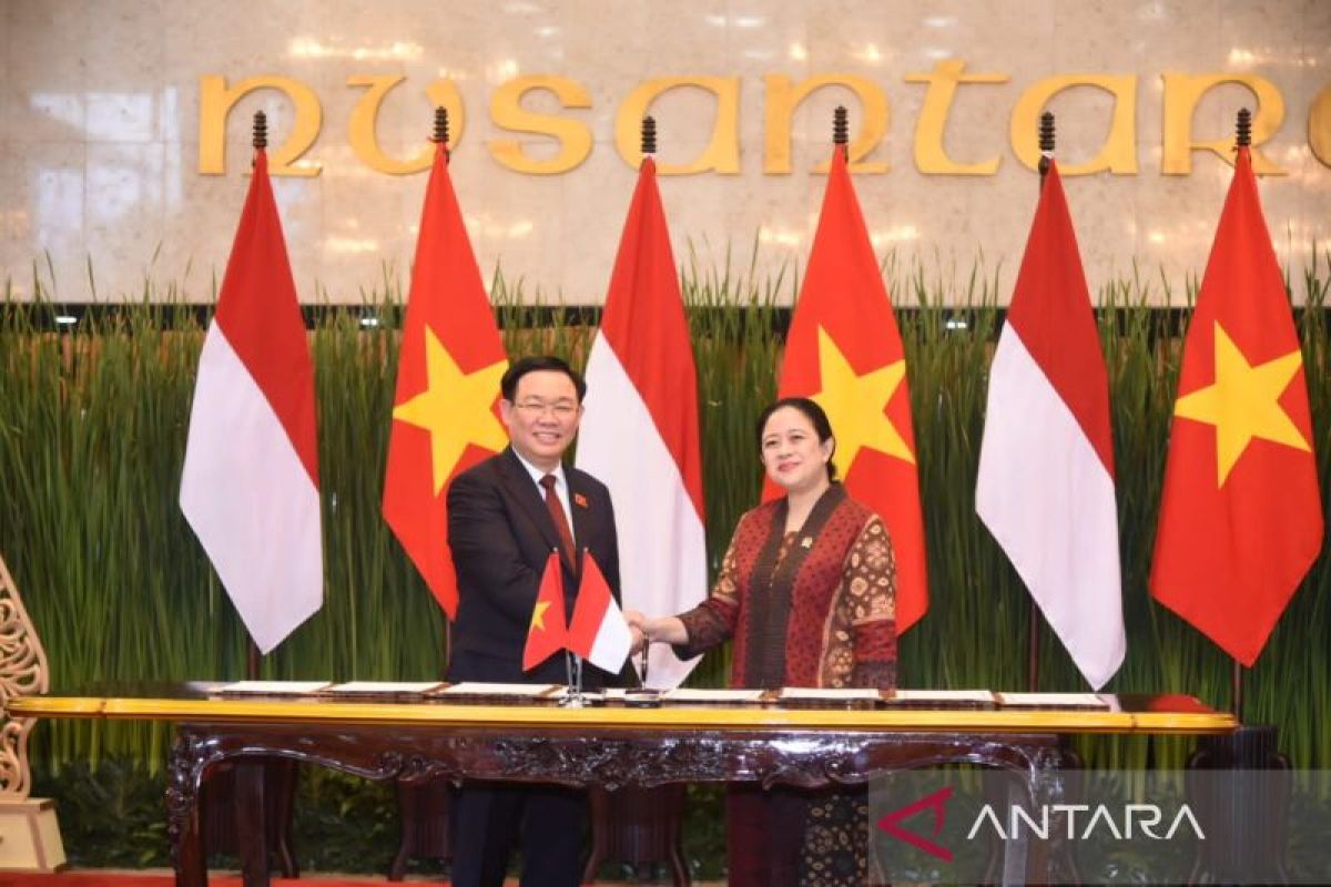 Puan Maharani tandatangani MoU kerja sama dengan parlemen Vietnam