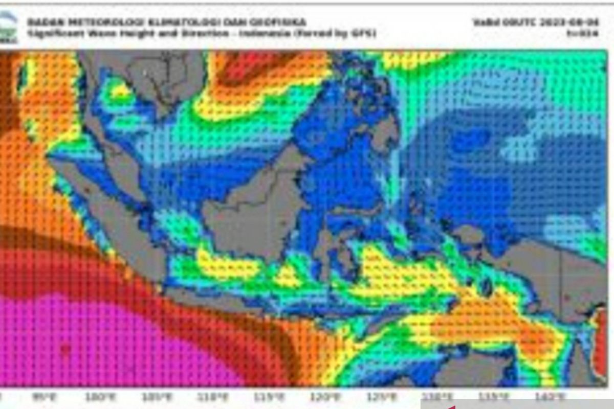 Masyarakat pesisir diimbau waspada gelombang tinggi hingga enam meter