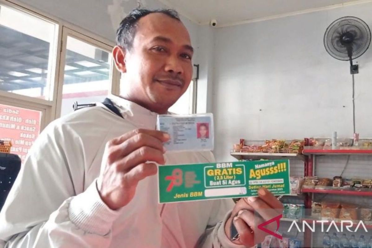 SPBU di Kabupaten Madiun beri BBM gratis 2,5 liter khusus 