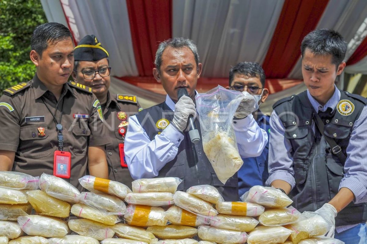 Pemusnahan barang bukti narkoba di Polda Jambi