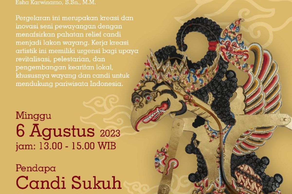 ISI  Surakarta dukung pengembangan wisata Candi Sukuh melalui wayang