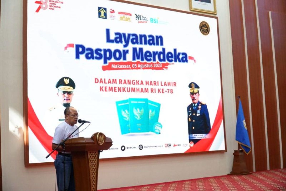Kantor Imigrasi Makassar menyiapkan 200 kuota Paspor Merdeka