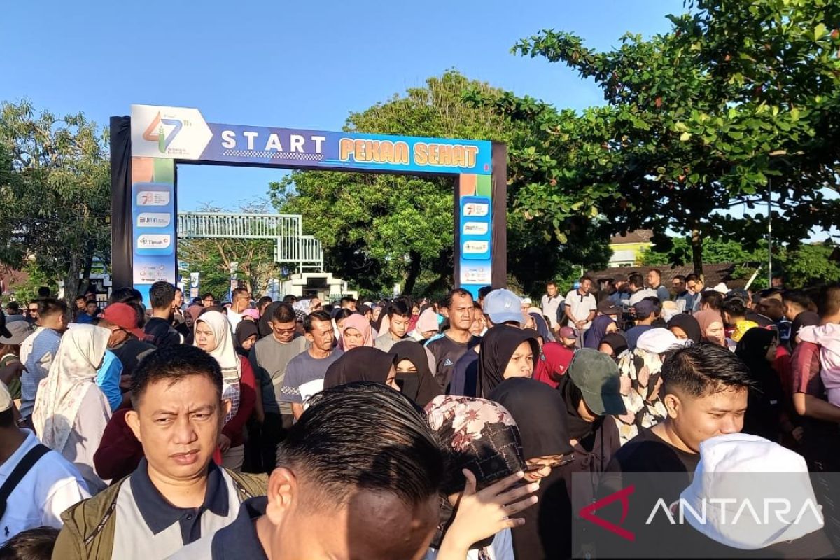 10 ribu warga Kota Pangkalpinang ikuti Pekan Sehat PT Timah