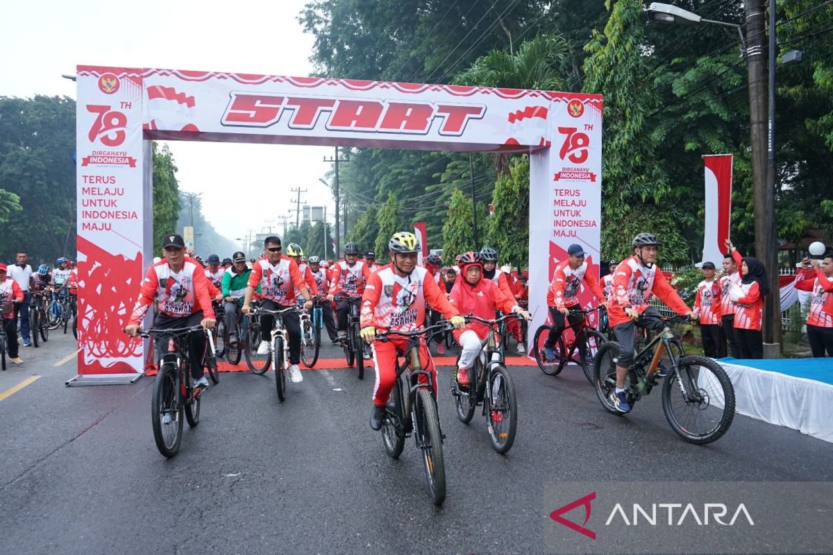 Gelar fun bike, Bupati Asahan bagikan 78 sepeda kepada masyarakat