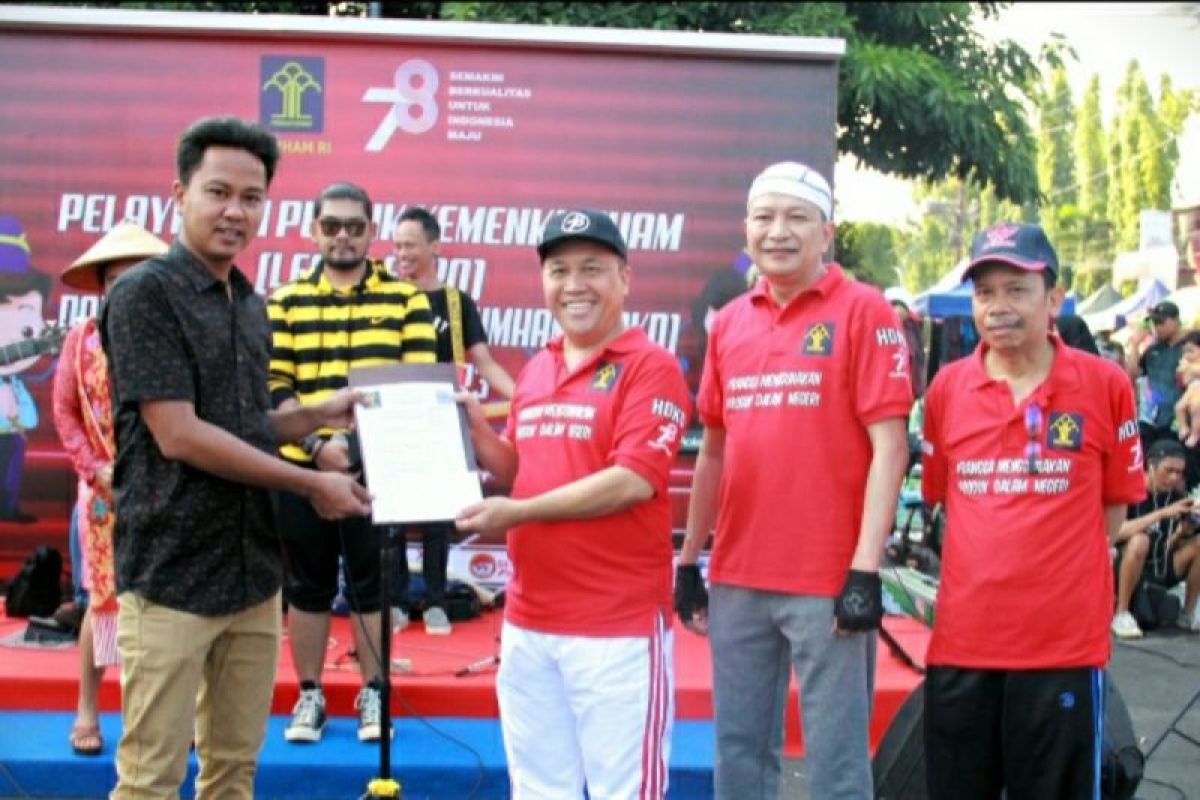 Dekatkan layanan, Kemenkumham Jateng hadir di CFD Simpang Lima