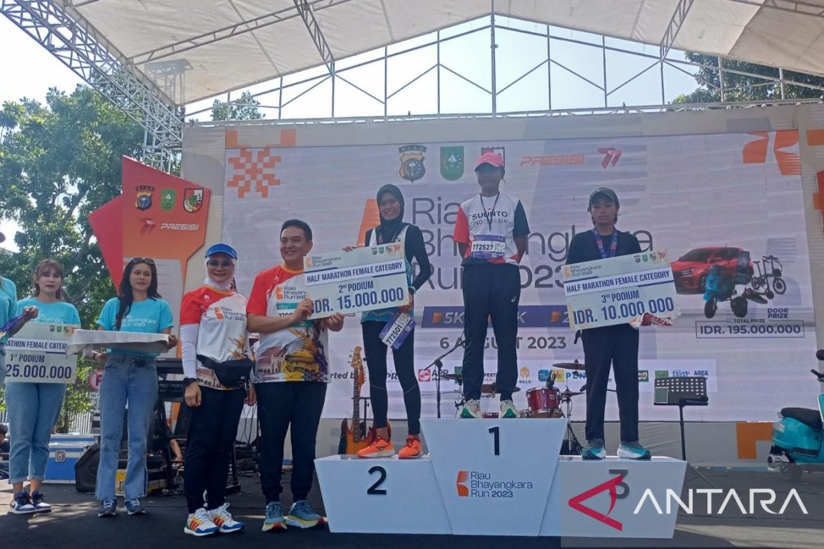 Ini daftar pemenang Riau Bhayangkara Run, pelari Bandung menguasai