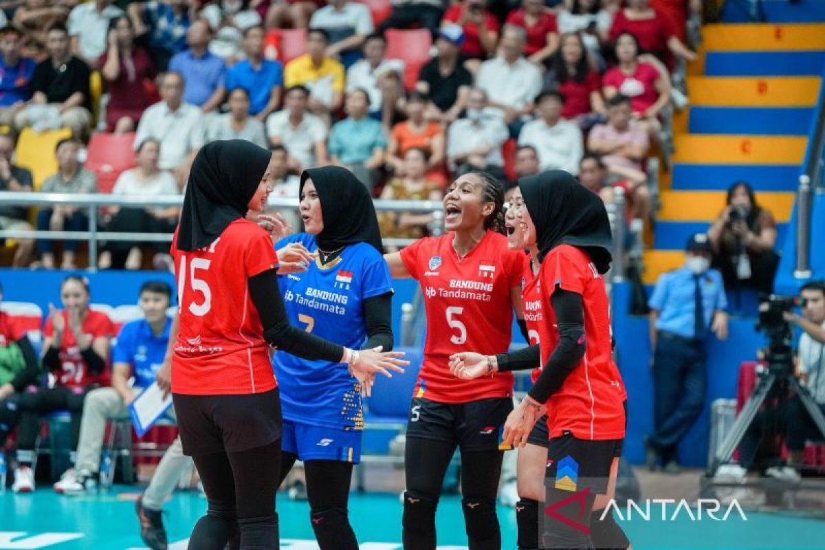 Timnas voli putri  kalahkan Filipina dengan tiga set