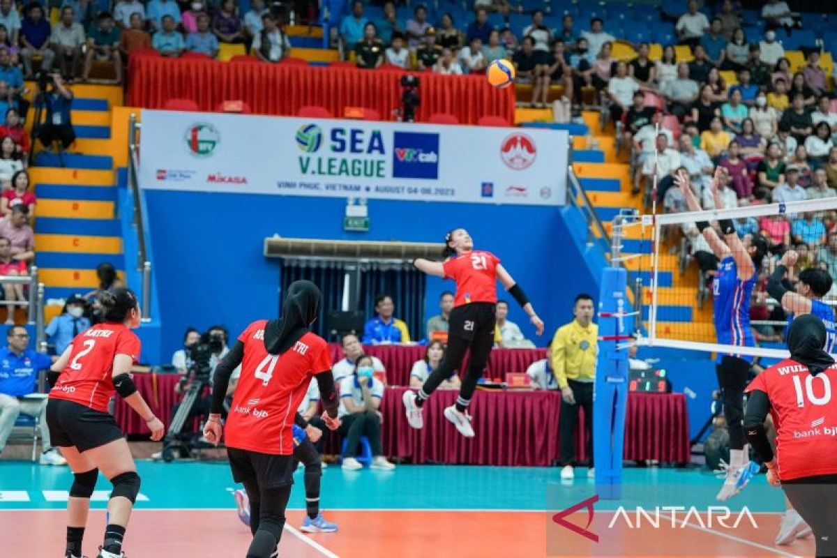Tim voli putri Indonesia peringkat ketiga SEA V League 2023