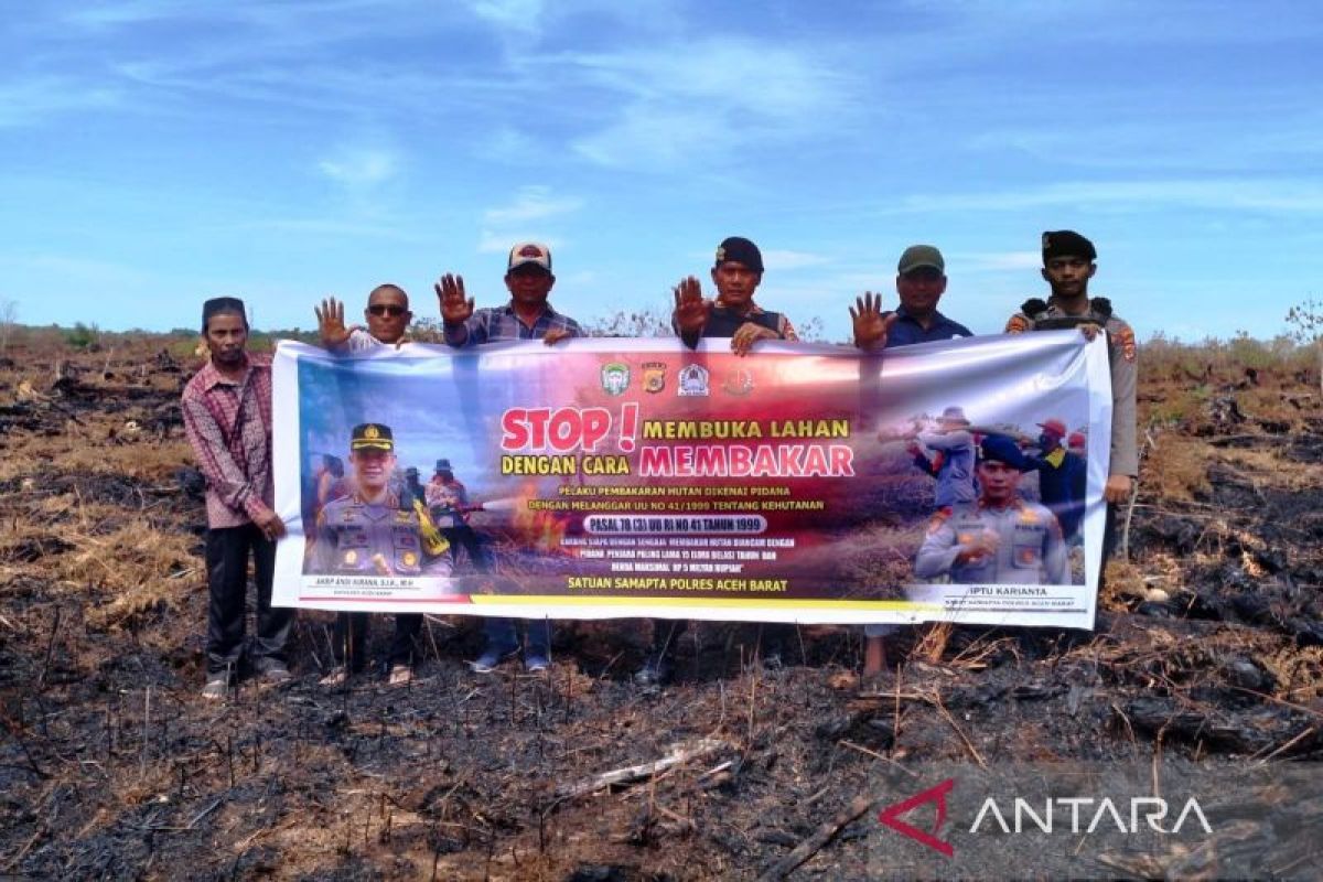 Polres Aceh Barat: Pembakar lahan bisa dipenjara 15 tahun