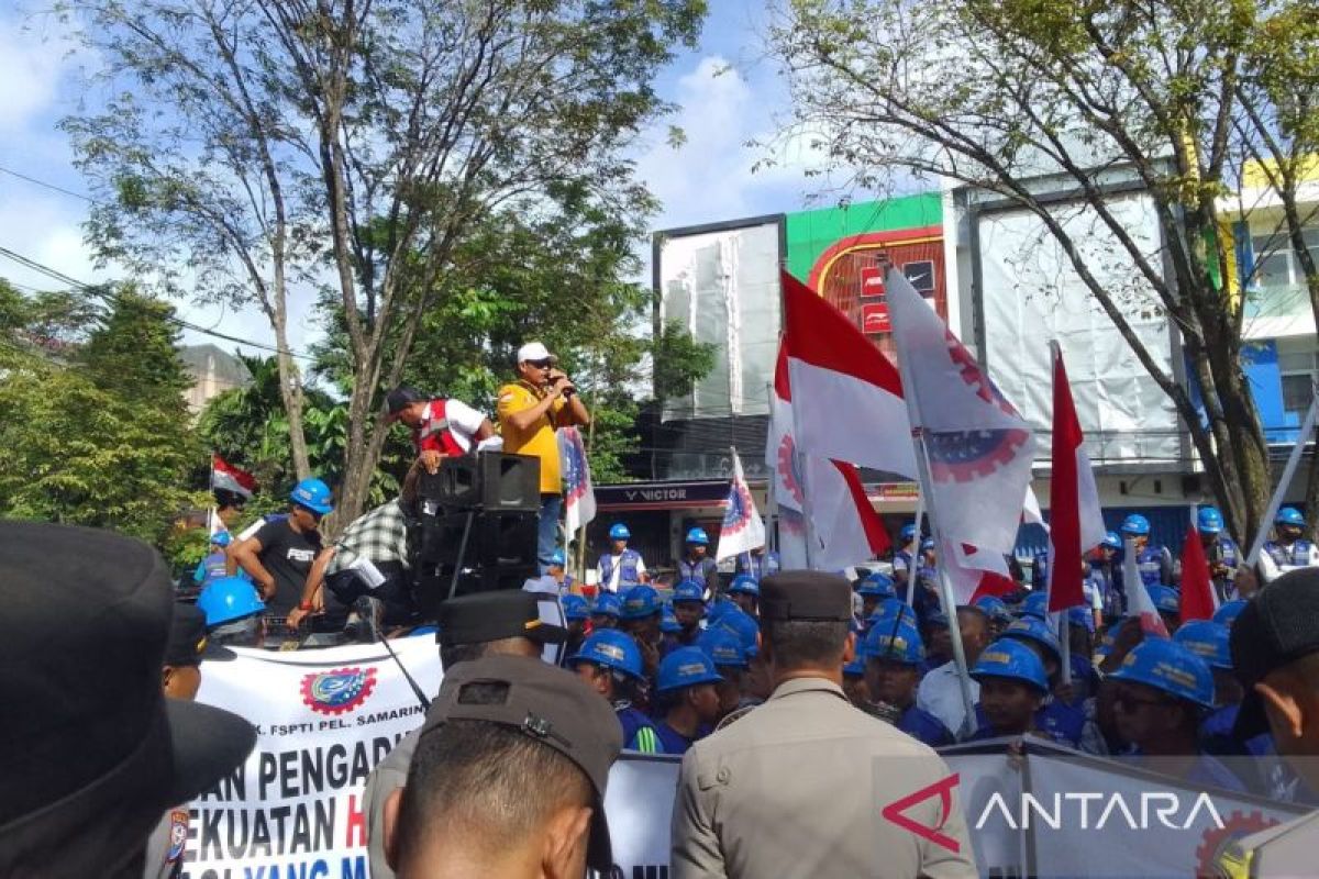 Buruh TKBM Samarinda tuntut PT PSP patuhi putusan pengadilan