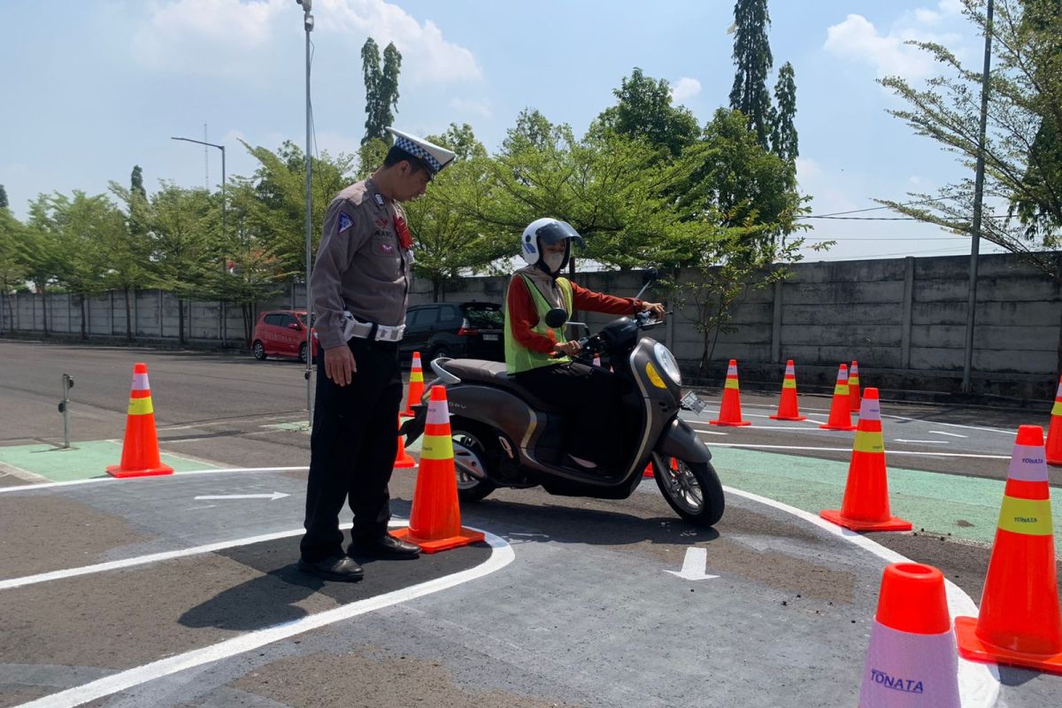 Polres Mojokerto Kota terapkan lintasan baru praktik SIM C