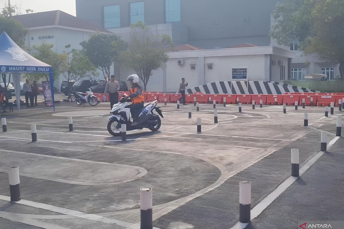 Polresta Tangerang terapkan uji praktik SIM C baru
