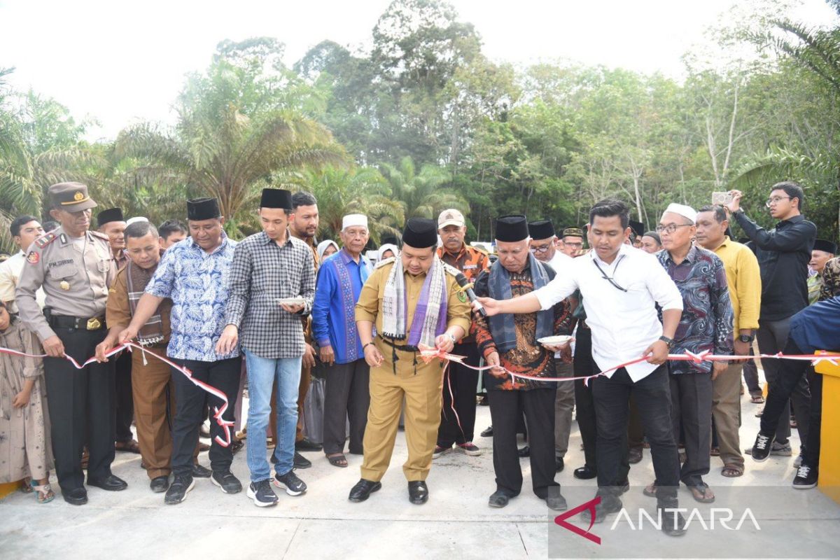 Bupati Tapsel apresiasi swadaya pengusaha bangun jembatan