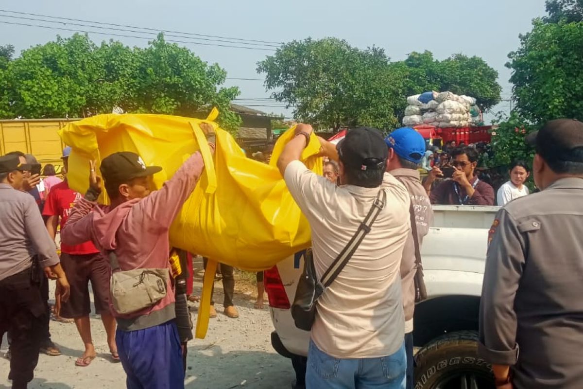 Polisi tangani temuan warga tenggelam bersama motor di sungai Harinjing