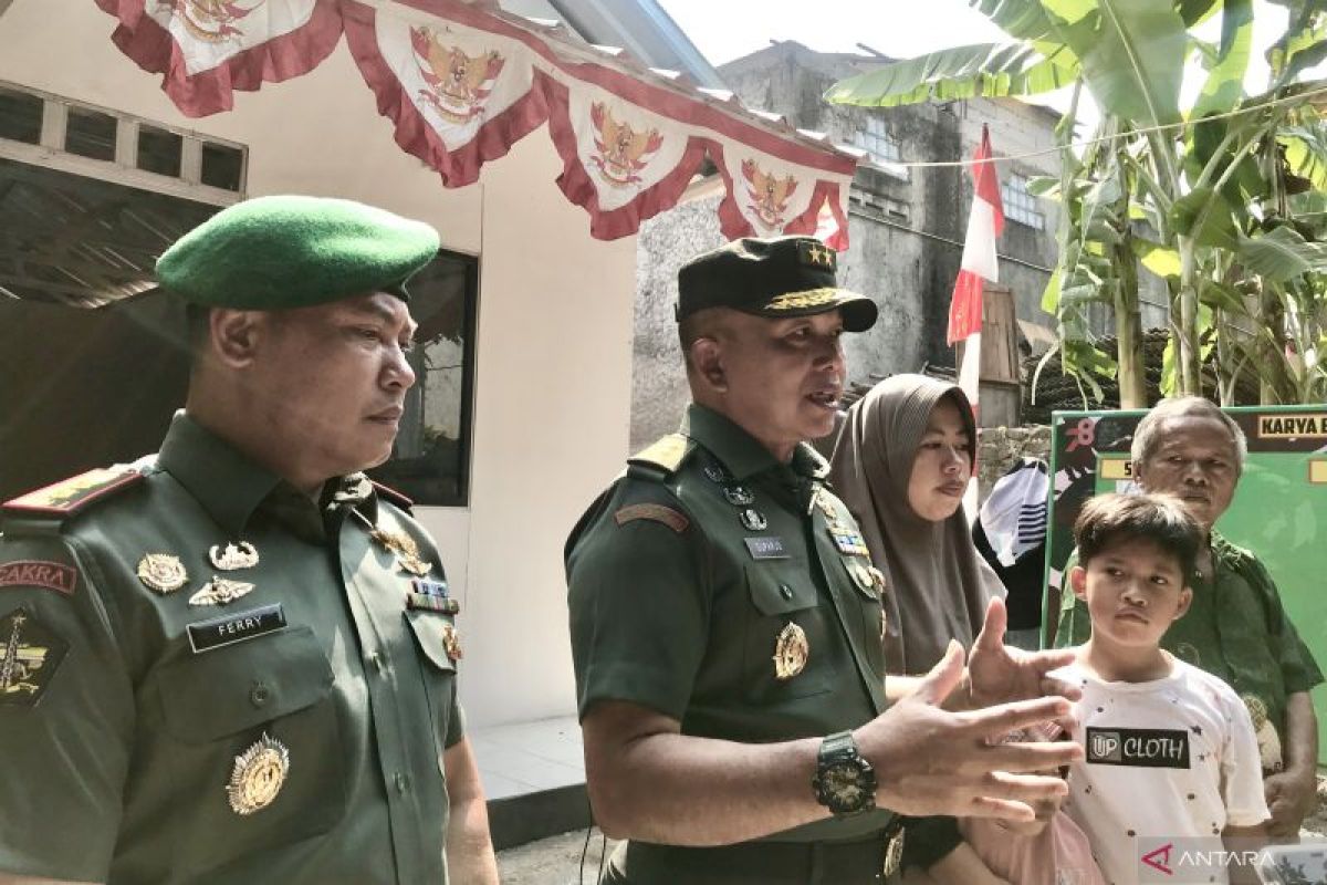Pusat Zeni TNI AD renovasi rumah warga tak layak huni dalam 3 hari