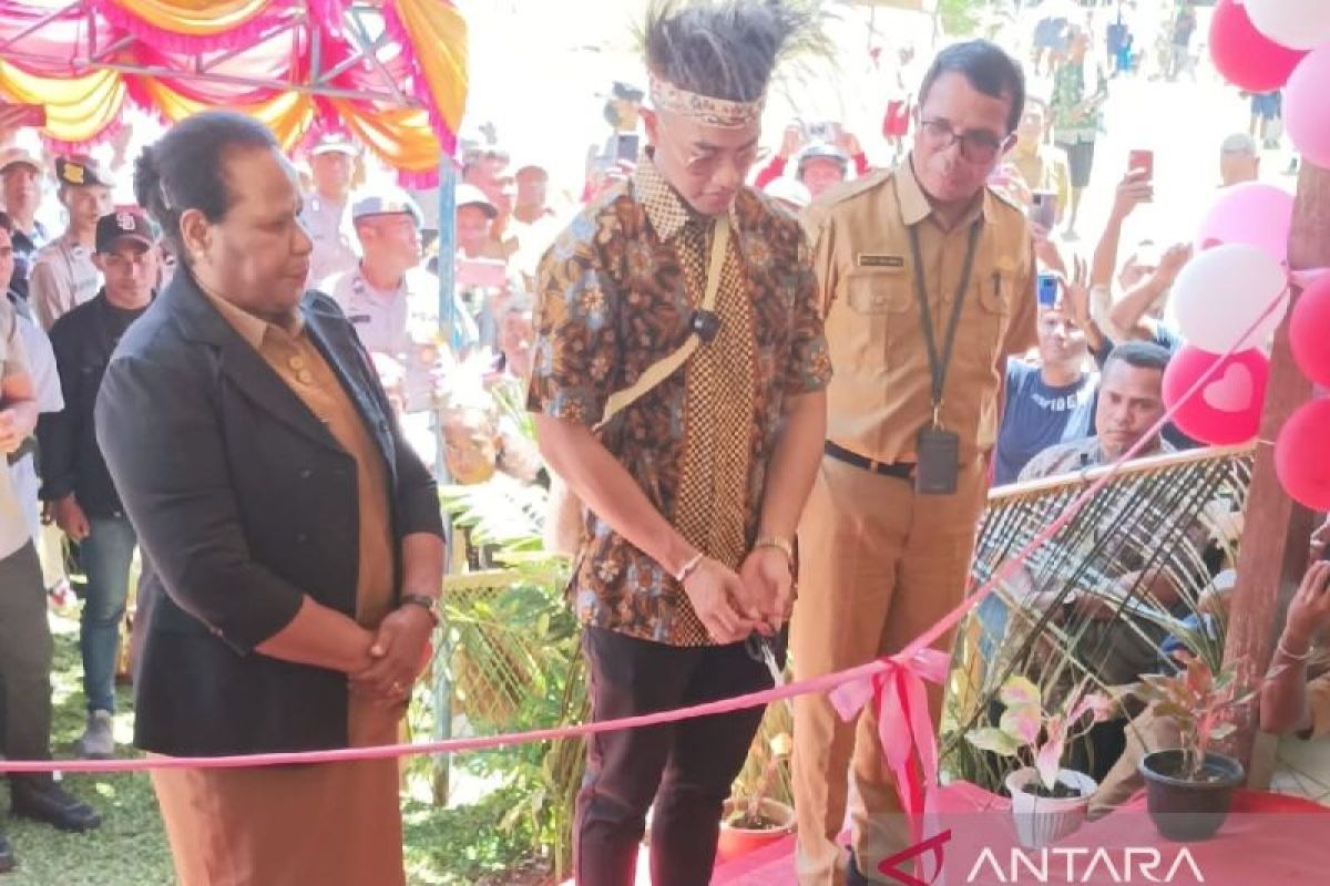 Mahasiswa KKN UGM Yogyakarta renovasi perpustakaan SD Inpres Waryesi Supiori