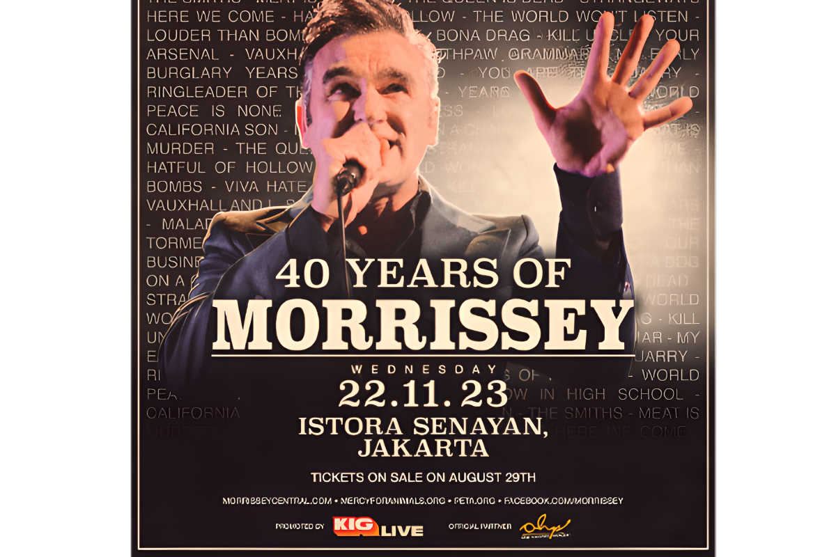Musisi Inggris Morrissey akan gelar konser solo "40 Years of Morrisey" di Jakarta