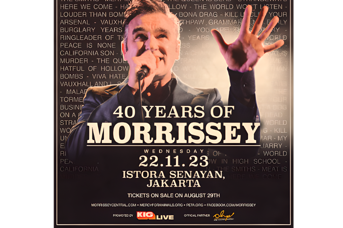Morrissey akan gelar konser solo "40 Years of Morrisey" di Jakarta