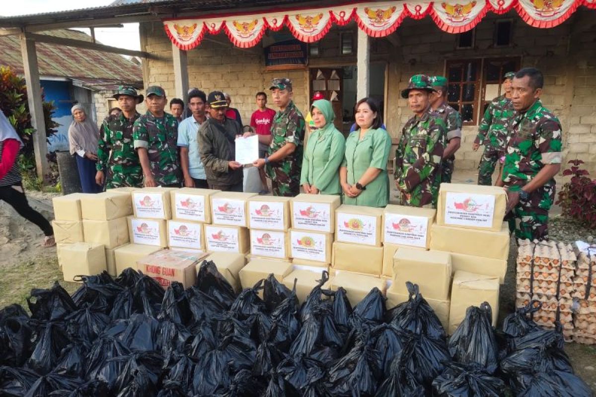 Kodim 1306 Kota Palu bantu logistik korban gempa di Kabupaten Sigi