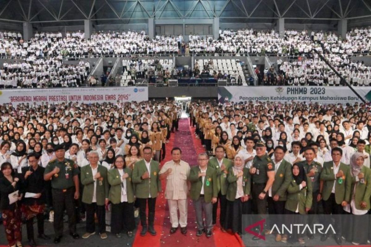 Menhan Prabowo Subianto kepada mahasiswa UPN: Negara, bangsa, rakyat tunggu baktimu