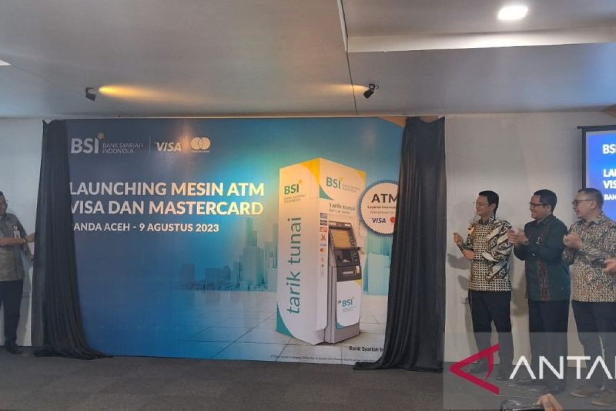 BSI Luncurkan Mesin ATM VISA dan Mastercard di Aceh