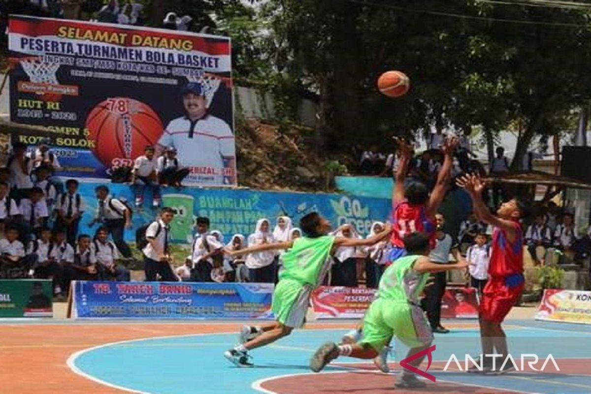 Semarak basketball championship se-Sumbar di SMPN 5 kota Solok