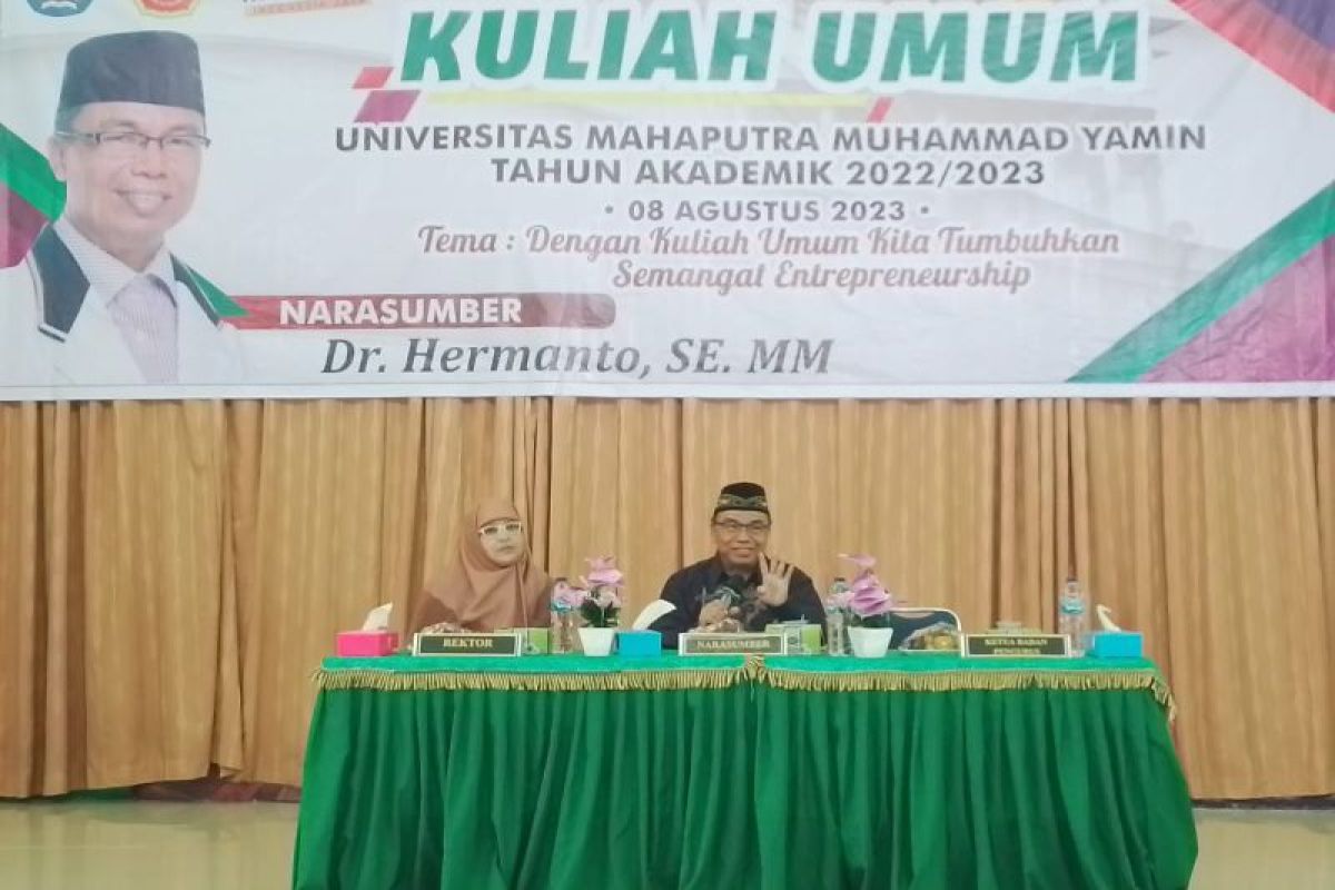 Hermanto ajak mahasiswa Solok pilih profesi wirausaha saat lulus dari kampus