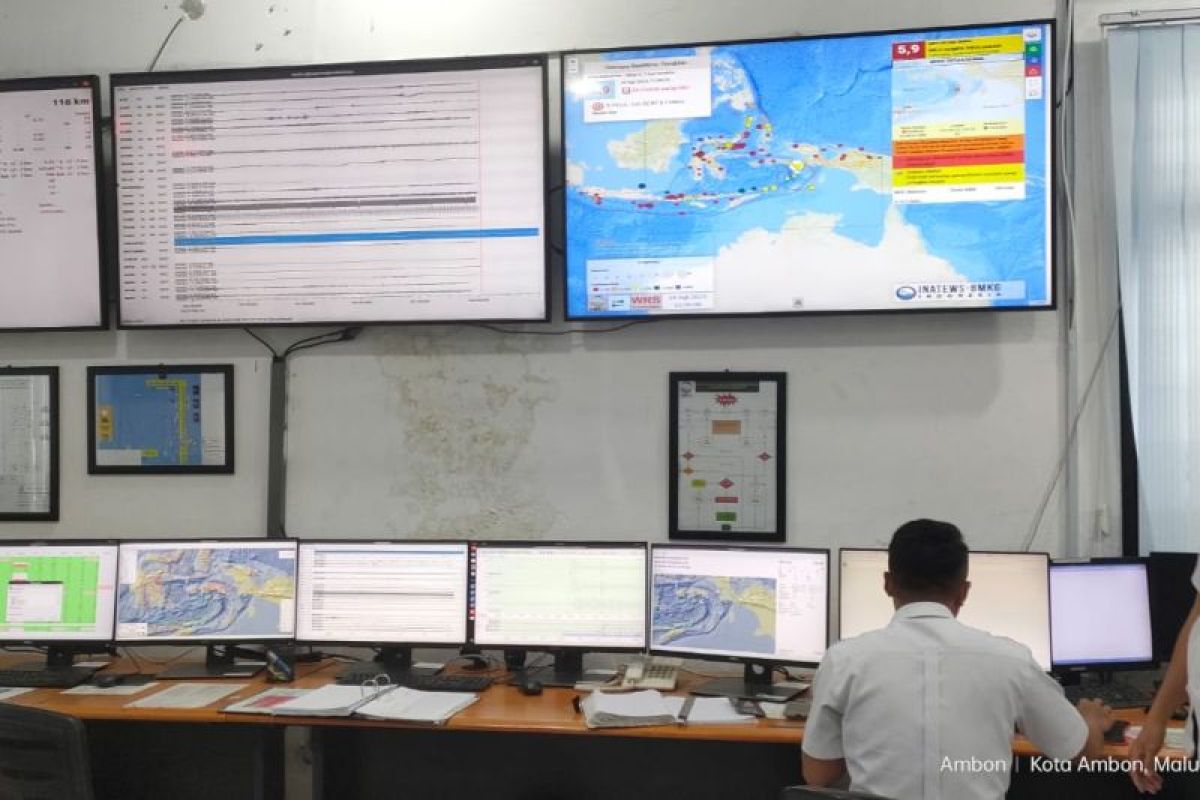 Gempa tektonik M5,9 terjadi di Laut Banda, Maluku