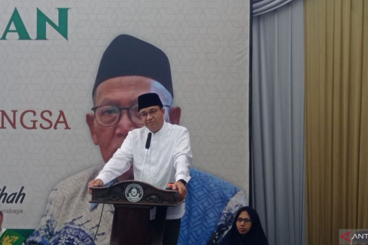 Pilpres 2024, Anies Baswedan minta restu kiai Jatim di Ponpes At-Tauhid Surabaya