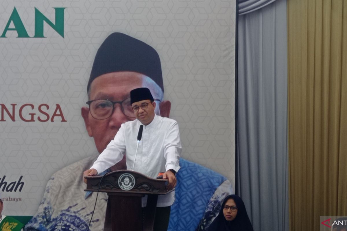 Anies Baswedan paparkan konsep kesejahteraan sosial di Ponpes At-Tauhid Surabaya