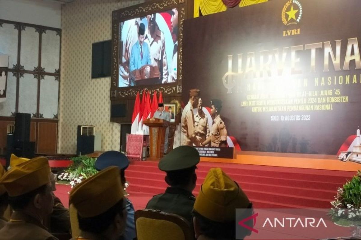 Menhan Prabowo usulkan peningkatan kesejahteraan bagi veteran