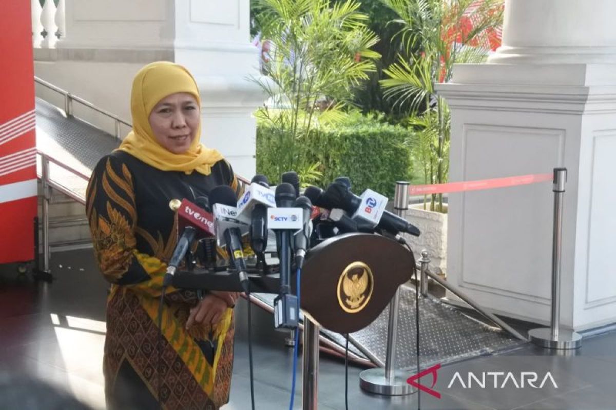 Dipanggil ke Istana, Khofifah bantah bahas Pilpres dengan Jokowi
