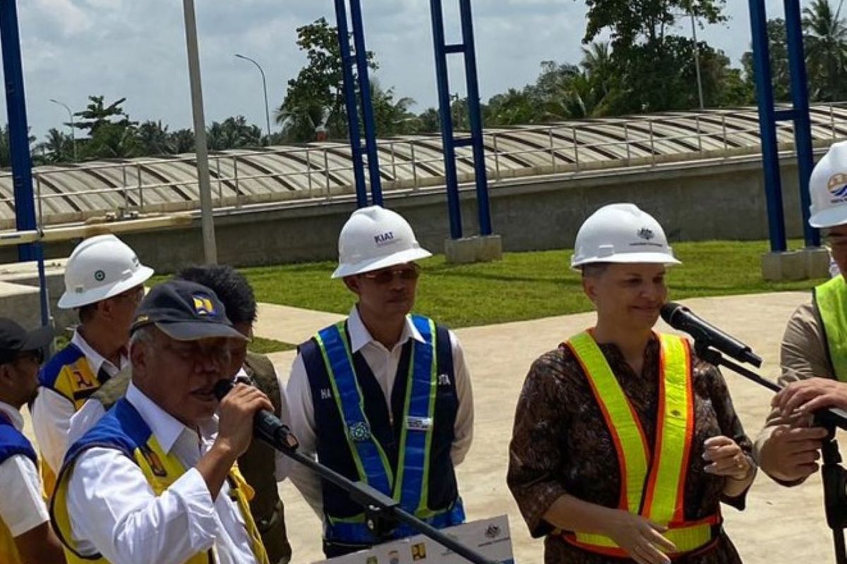 Menteri PUPR dan Dubes Australia tinjau pembangunan IPAL Palembang