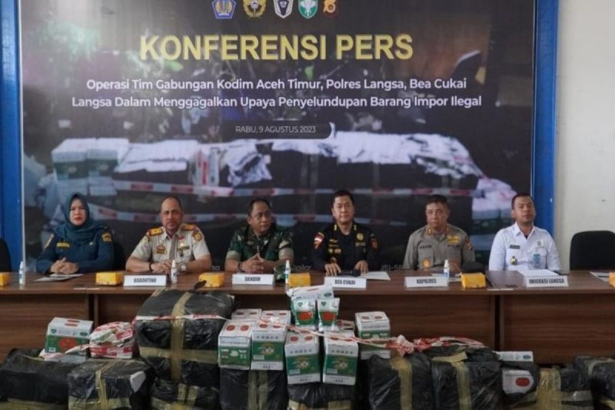 Sinergi Bea Cukai Tindak Impor Ilegal Asal Thailand di Wilayah Aceh